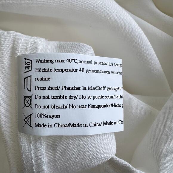 Ekouer White Short Sleeve Swim Coverup Dress SIze Large - Picture 5 of 5